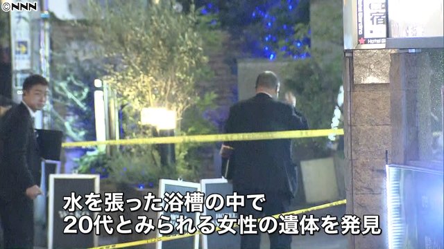 A woman's corpse was found in a love hotel in Kabukicho on Tuesday