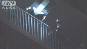 The balcony from where the man jumped