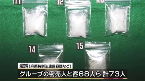 Various raids by Miyagi police have resulted in the confiscation of 118 grams of illegal drugs
