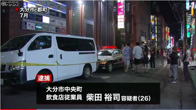 Oita police in Oita City