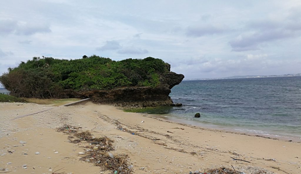 The corpse of a woman was found on a beach in Urasoe City last week