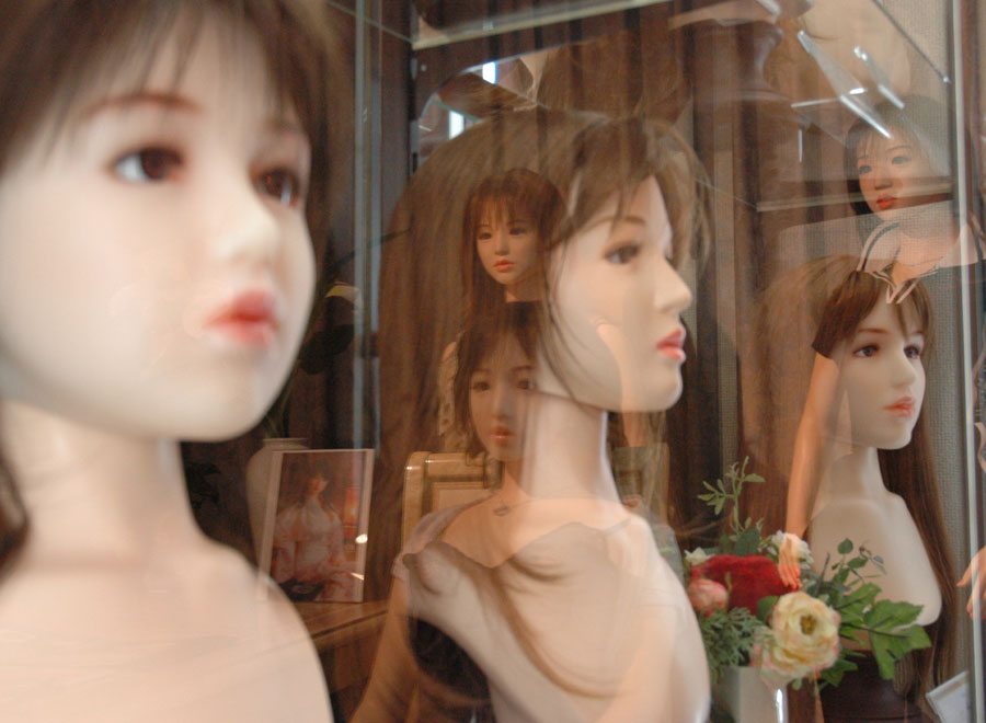 Love dolls from Orient Industries in the company's showroom in Tokyo