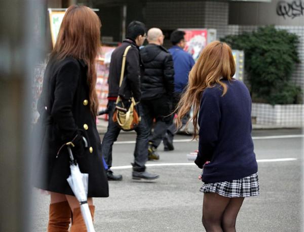 Teenage girls are available for "walking dates" in the Akihabara area of Chiyoda Ward
