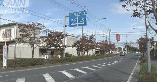 Police are hunting for two men in connection with a suspected road rage case (TV Asahi)