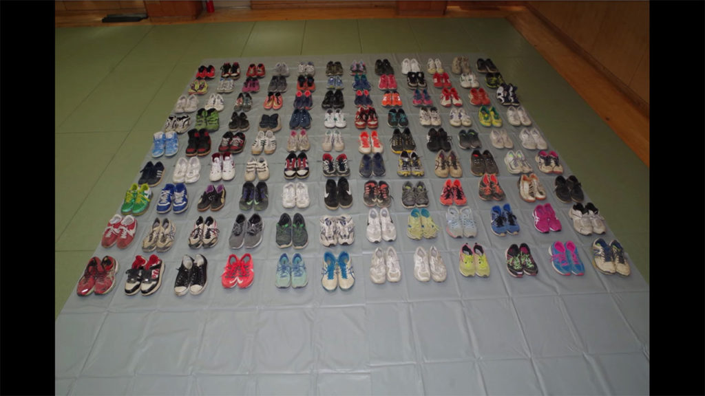 Saitama police found 108 pairs of sneakers in the residence of a suspected the shoe thief in Tochigi City