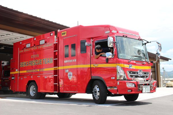 A 66-year-old man allegedly punched a member of the Seika Town Fire Station in November of last year