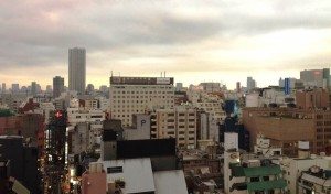 The artist utilized a hotel room in Shinjuku Ward