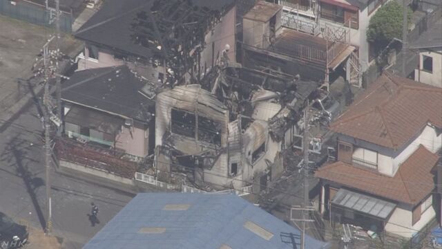 Police have accused a 52-year-old man of arson over a fire that burned multiple buildings in Shimizu Ward, Shizuoka City on Sunday