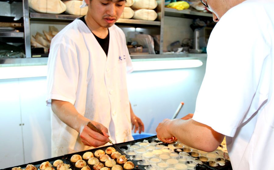 Takoyaki stand in Dotonbori