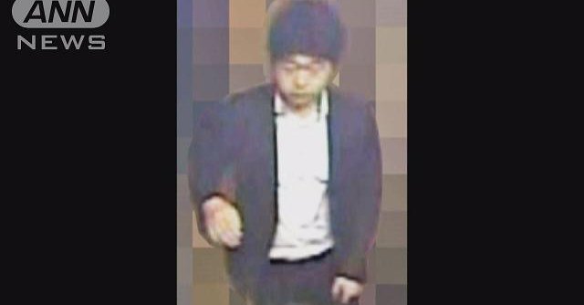 Still image showing man wanted over the molestation of a woman in Ota Ward in June