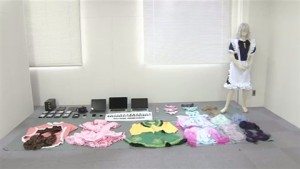 The suspect supplied costumes to the girls for the filming