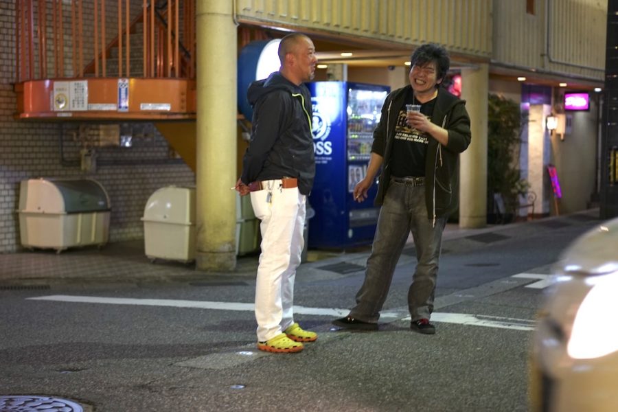 Taking a break in Sakuragicho