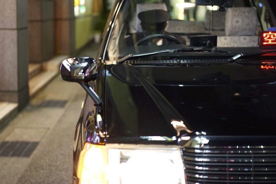 Waiting for a fare in Sakuragicho