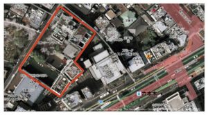 Aerial shot of TSK property