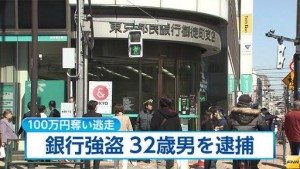 Outside the Okachimachi branch of Tokyo Tomin Bank