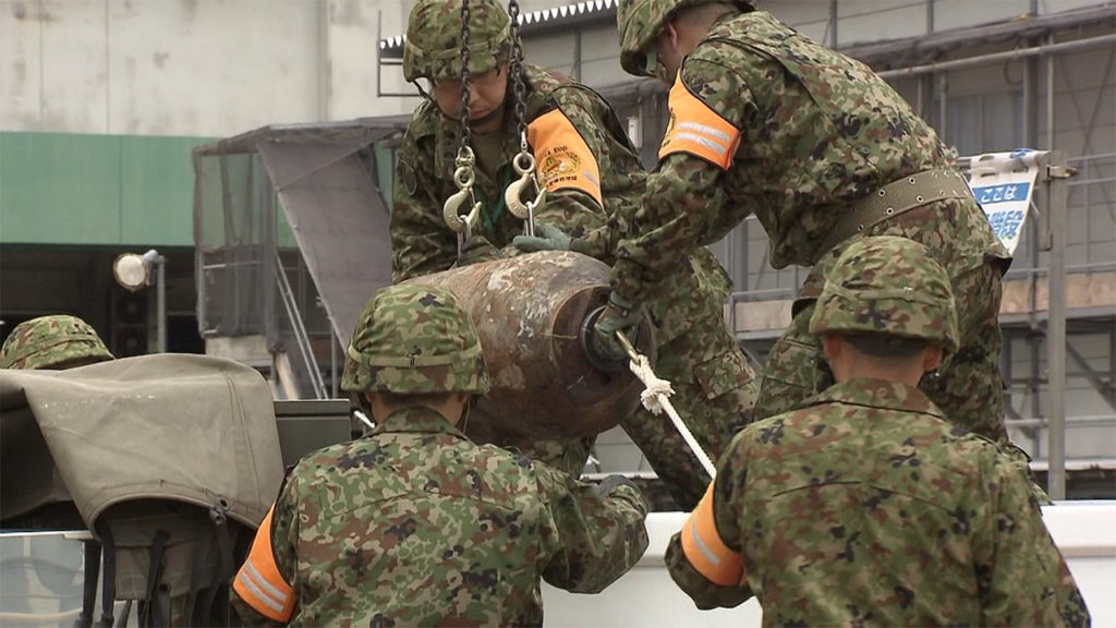 An unexploded ordnance was found at a construction site in Koto Ward on Wednesday